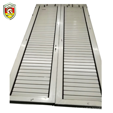 aluminium profiles fixed louver opening doors exterior louvered door